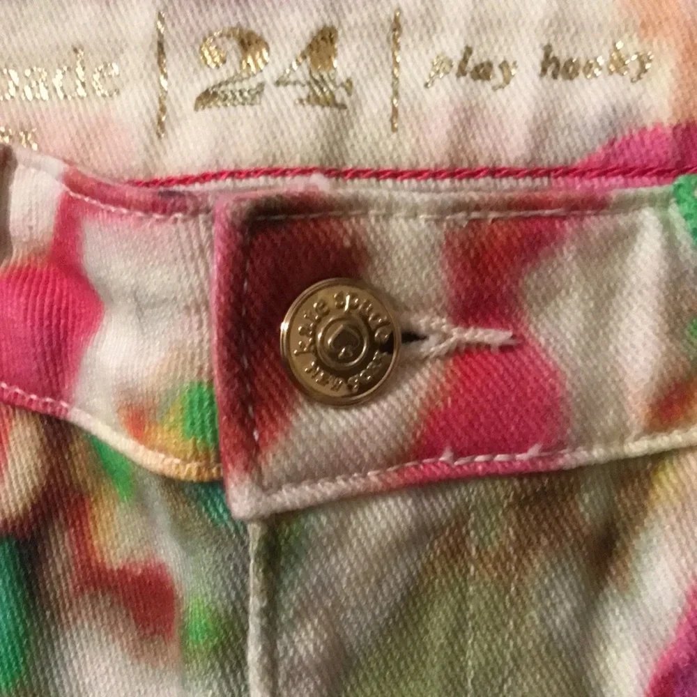 ♠️Kate Spade (NWT)♠️…Women’s 24…Perry Street Play Hooky Colorful Cropped Jeans! - Picture 17 of 17